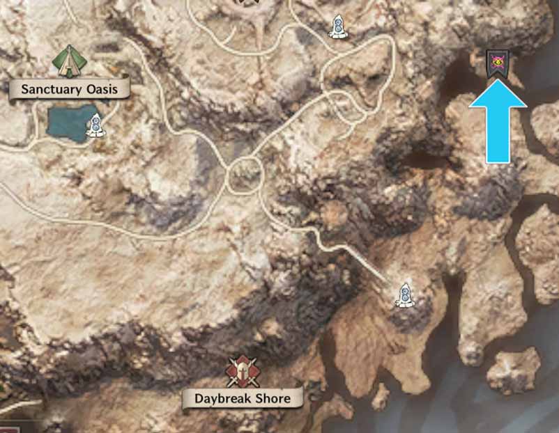 Bloo Daybreak Shore Map