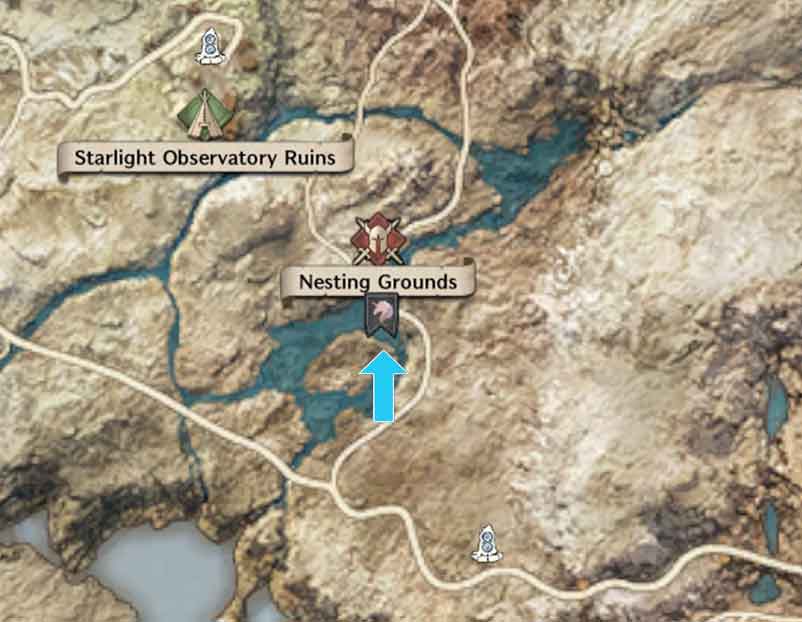 Bloo Nesting Grounds Map