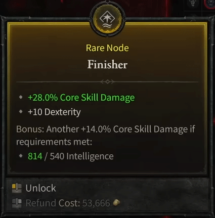 D 4 Paragon Board Rare Node